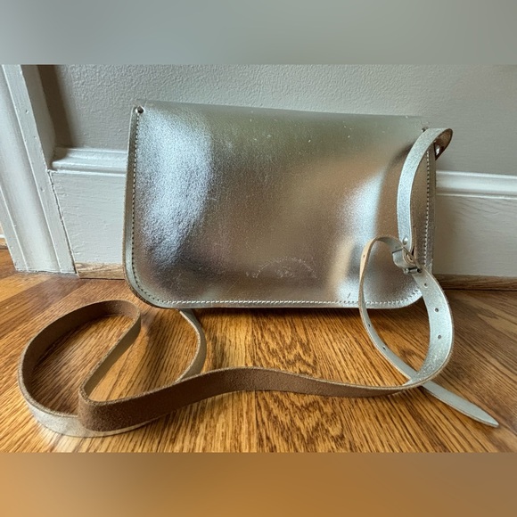 Cambridge Satchel Company silver metallic satchel. - Picture 11 of 15